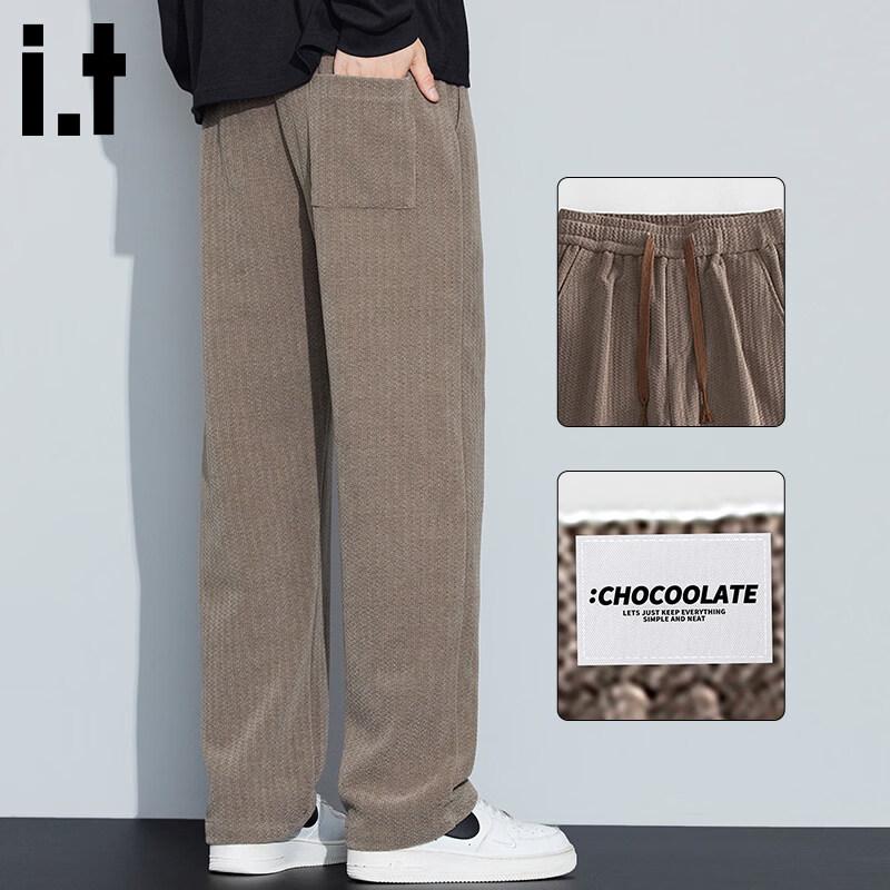CHOCOOLATEit Men s Winter Loose Straight-Leg Casual Pants XL