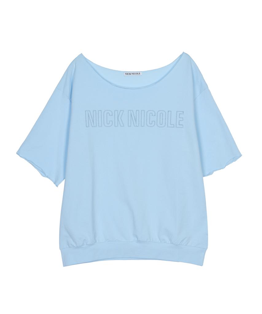 Nigaennikol Raw Cut Half Sleeve Top_Sora