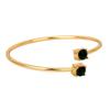 Estele Green Stone Bangle Modal Bracelet For Women