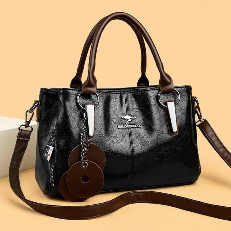 Vintage portable tote bag shoulder messenger women's bag