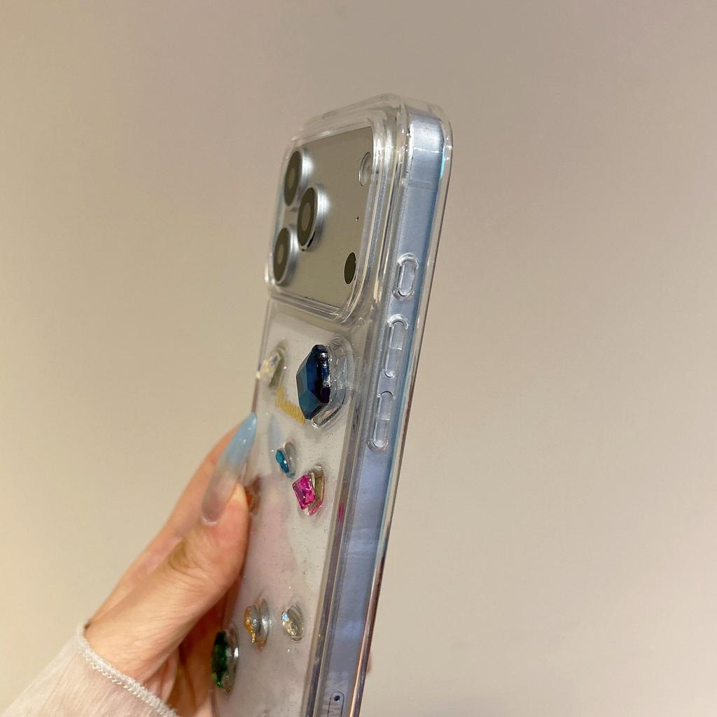 Colored diamond lanyard suitable for apple 11promax mobile phone case iphone11pro creative fashion small fresh