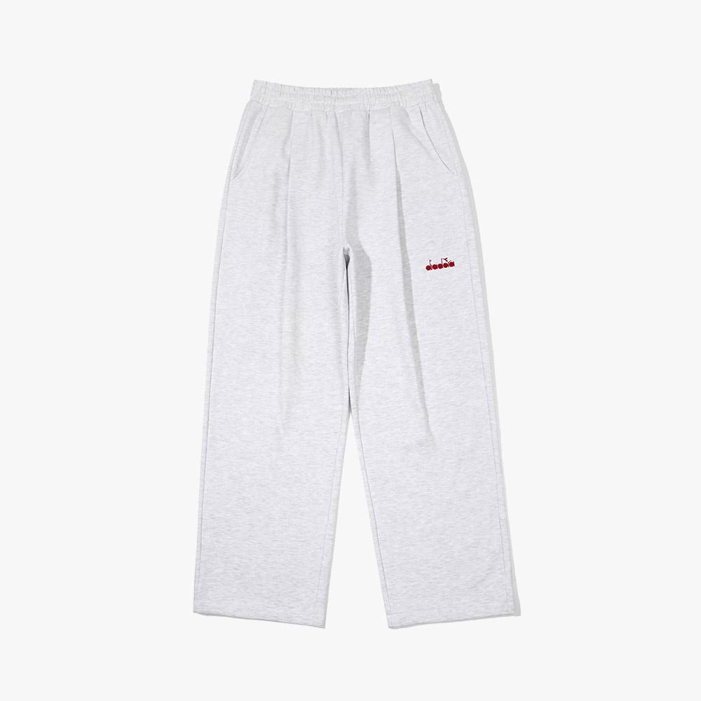 diadora Essential Brushed Straight Pants Melange Grey