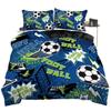 Football Pattern Printing Quilt Cover 3D Digital Printing Three-Piece Bedding