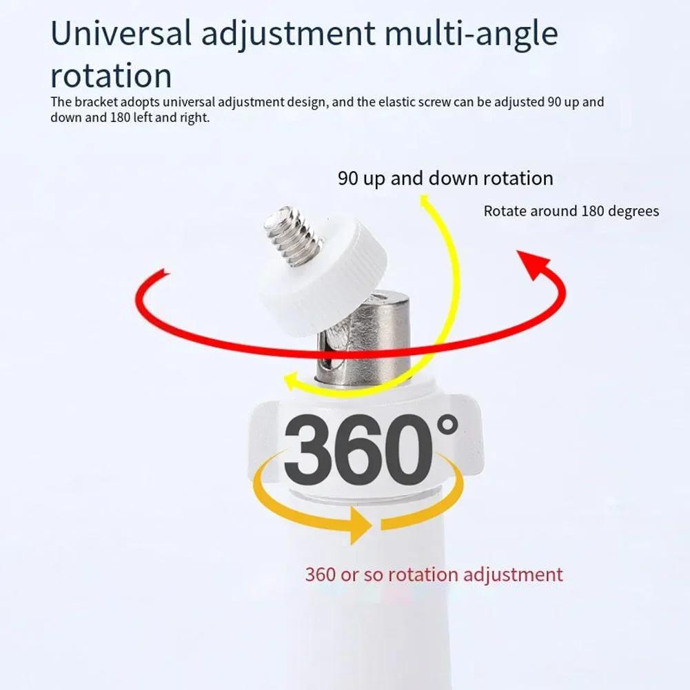 Suporte de Monitoramento Base para Câmera Interna Externa Base para Câmera Externa Acessórios de Topografia de Monitoramento Branco Preto