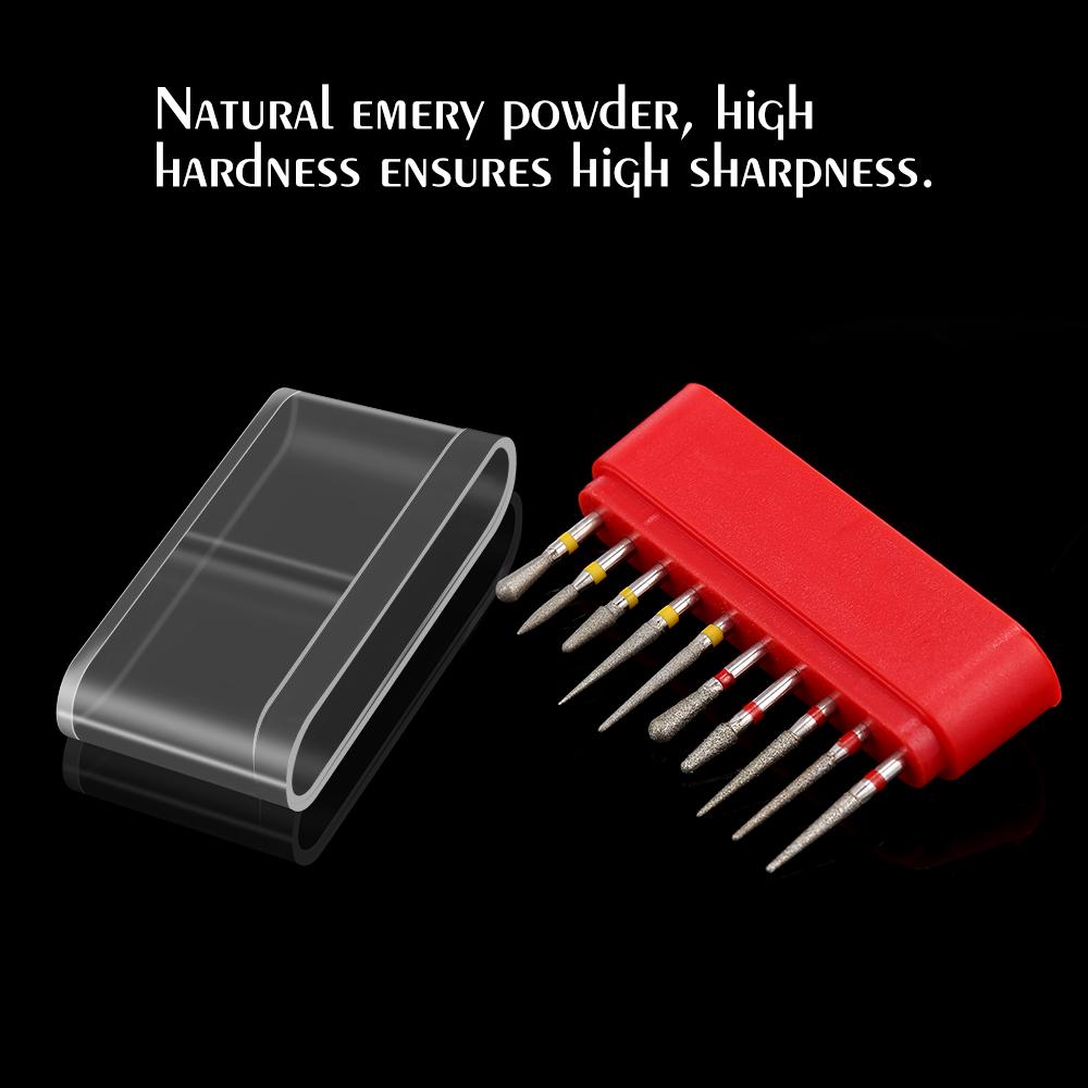 Dental Diamond Burs Drill Ceramic Restoration Polishing Kit 10 Pcs