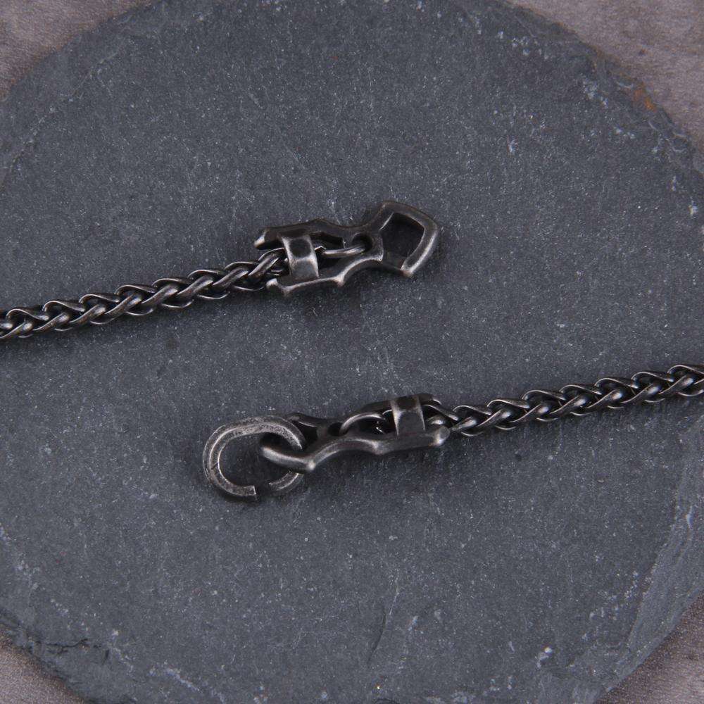 304 Stainless Steel Byzantine Chain Necklace for Men Women Punk Style DIY Gift with Box Classic Jewelry