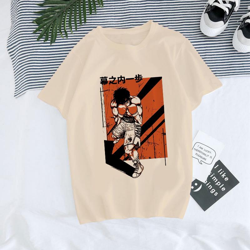 Hajime No Ippo Manga Y2k TShirt Japanese Anime Hip Hop Tee Top Men Women Makunouchi Takamura T-Shirt KGB Harajuku Tshirt Clothes