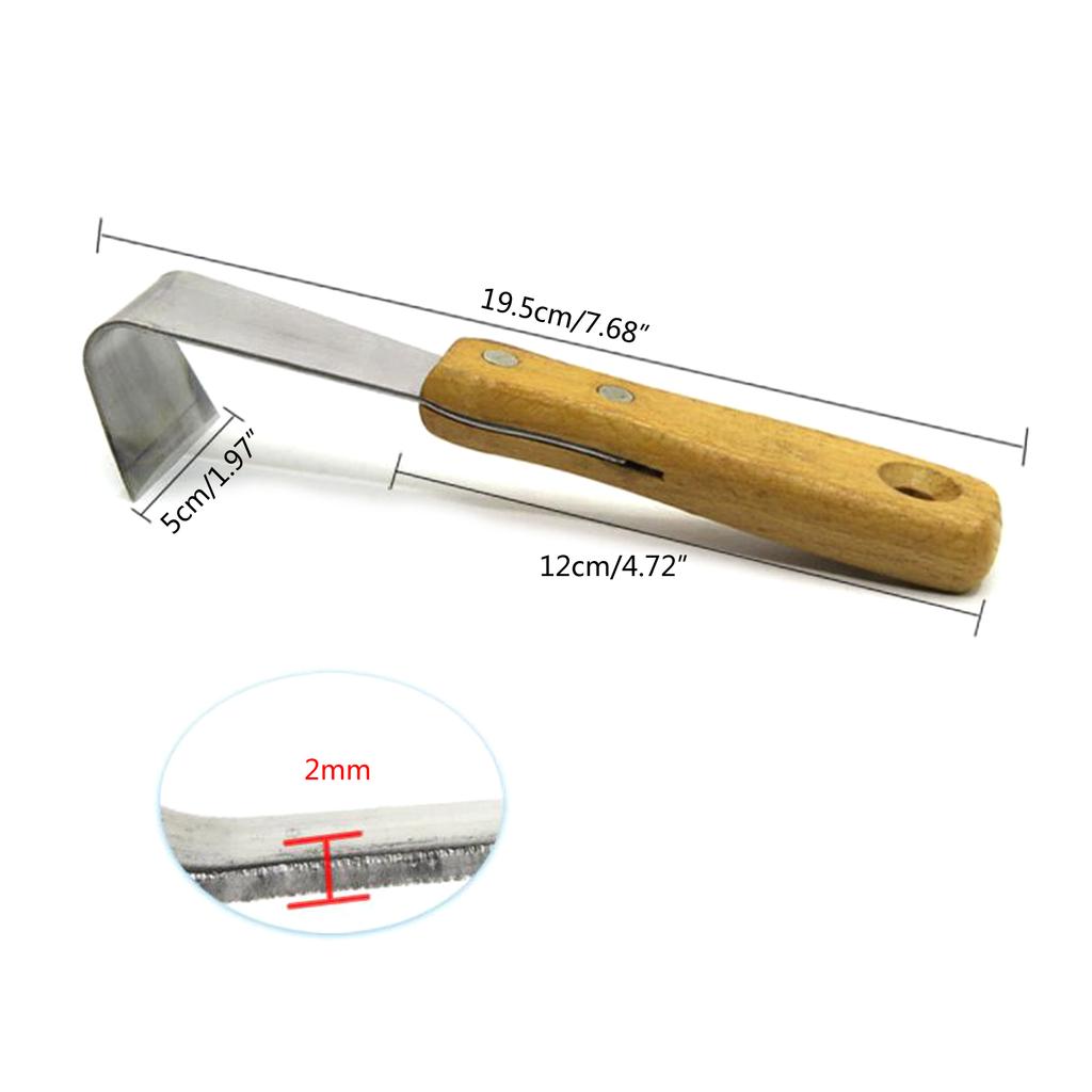 Bark Spud Instrument de decojit Bușteni de curățat Instrument de îndepărtare a scoarței Păritoare de fisuri pentru terasa, iarbă, curte, instrument de mână pentru prelucrarea lemnului