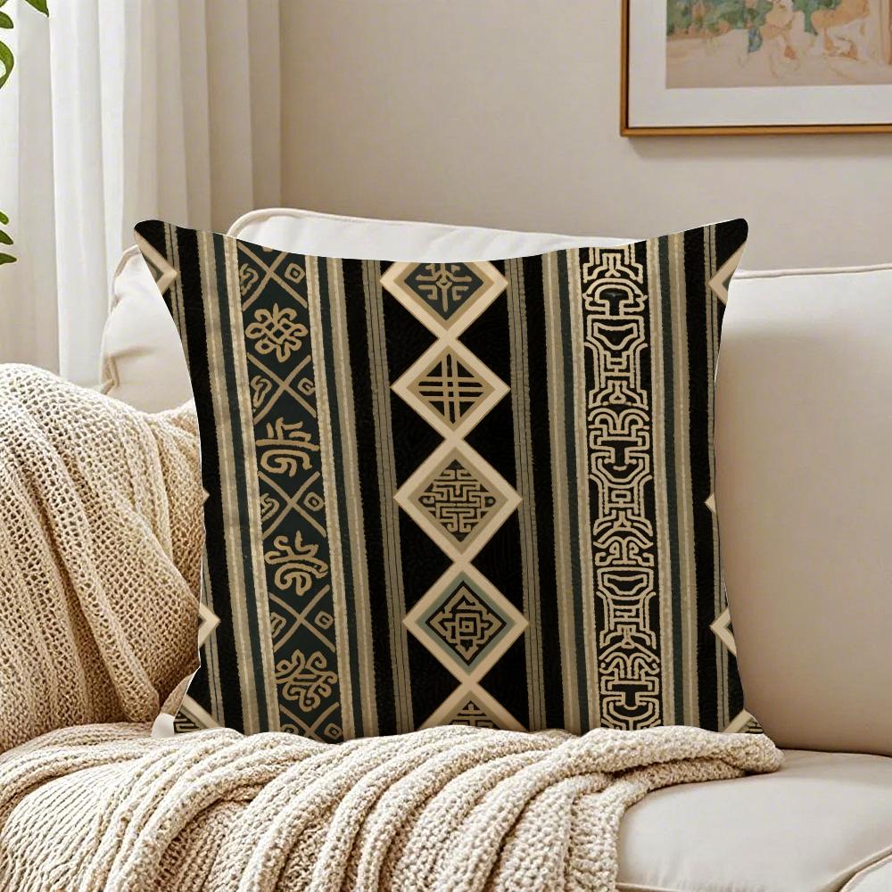 simple Elegant Retro check pattern Cushion Cover Pillowcase Antidustmite living Room Sofa Decor Cushion Room