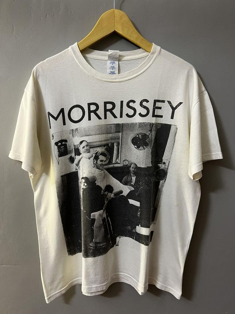 T-shirt Unisex Bianca Design Raro Morrissey Barber Shop Vintage S-5XL WA3799