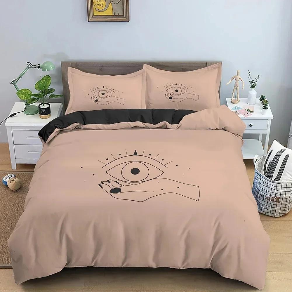 Gesture Pattern Duvet Cover Set Buddhism Style Bedding Set Twin Full Queen Size Comforter Cover Bed Set With Pillowcase