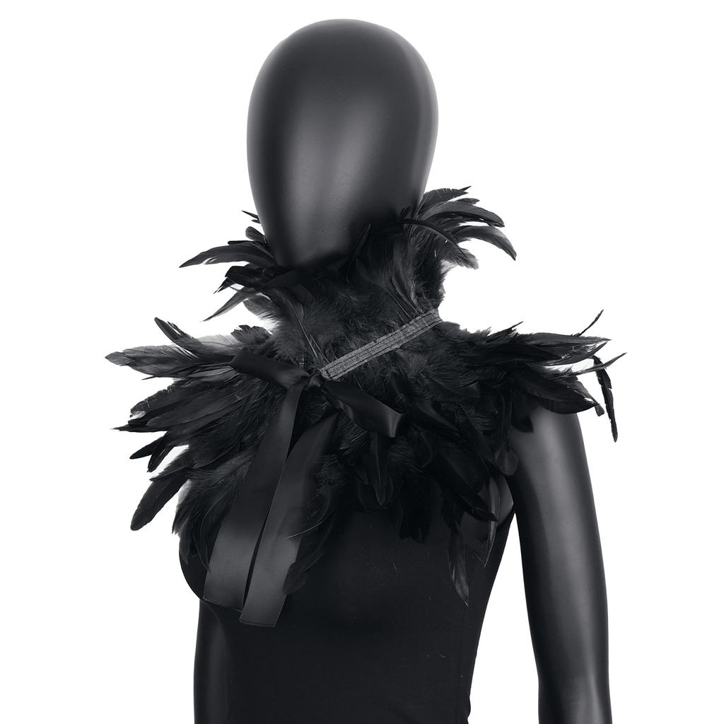 Makeup Ball, Party Decoration, Feather Scarf, Shawl, Cape, Camisole, Fake Collar, Clothing Decoration