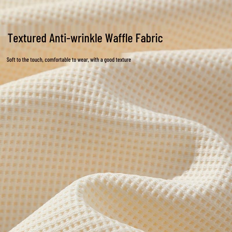 JEEP SPIRIT Men's Waffle Long Sleeve Polo Shirt