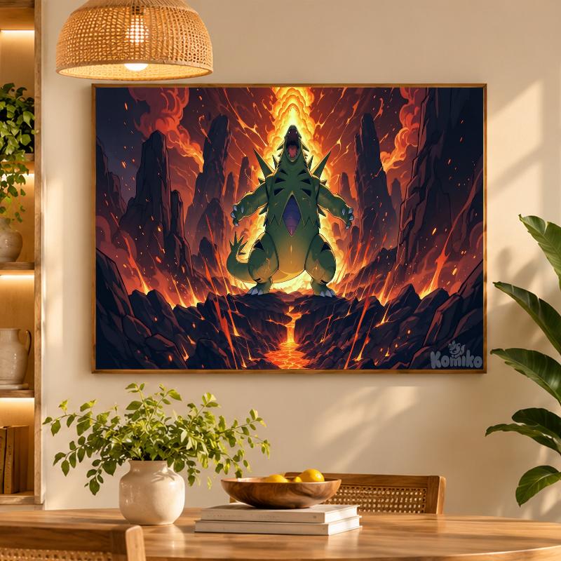 5D Diamond Painting Tyranitar DIY Full Drill Diamond Art Kit Home Decoration