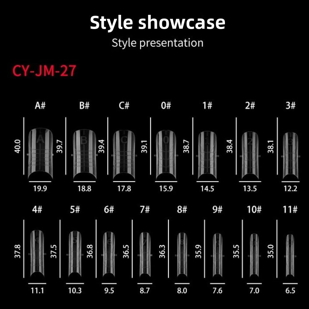 Transparent Toe Nail Molds Double-head Manicure Tools New Manicure Nail Mold  For Builder Gel