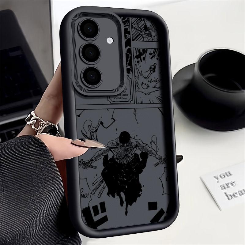 Roronoa Zoro Manga Phone Case For Samsung S26 S25 S24 S23 S21 S20 Ultra One Pieces For Galaxy S25 S24 FE S26 Plus Silicone Cover
