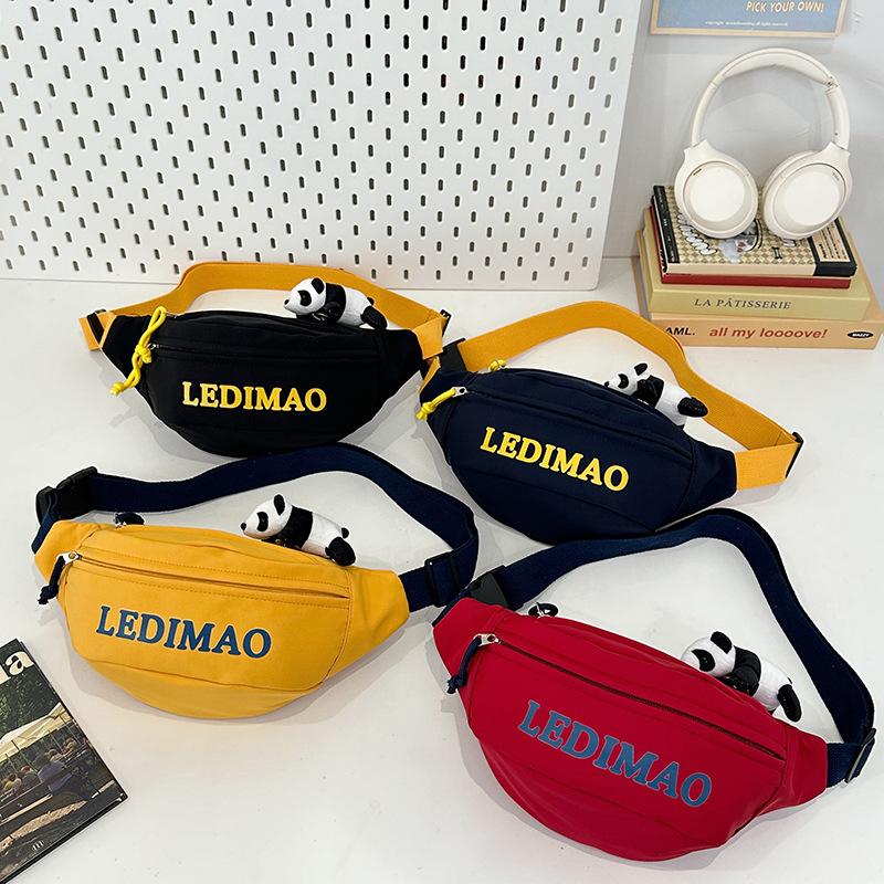 Breast bag female ins style Japanese fashion simple letter shoulder bag male satchel versatile casual student messenger bag tide