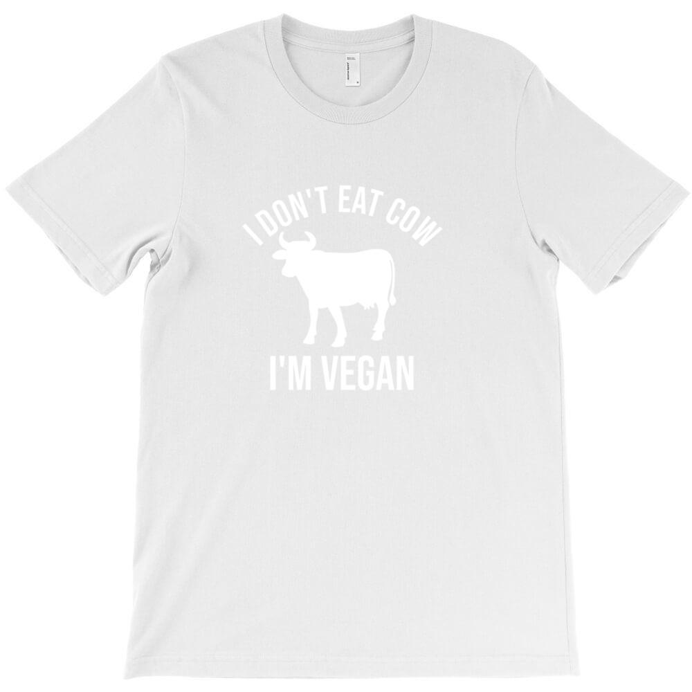 I Don T Eat Cow I M Vegan T Shirt Casual T Shirts Hombre Heisenberg Short