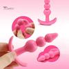 Sex Toy 4Pcs T-Bar Base Butt Anal Plug Massager Couple Flirting Masturbation
