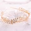Gold Color Leaf Crown Tiara Headband For Women Bride Party Bridal Wedding Hair Accessories Jewelry Headband Crown Tiara Gift
