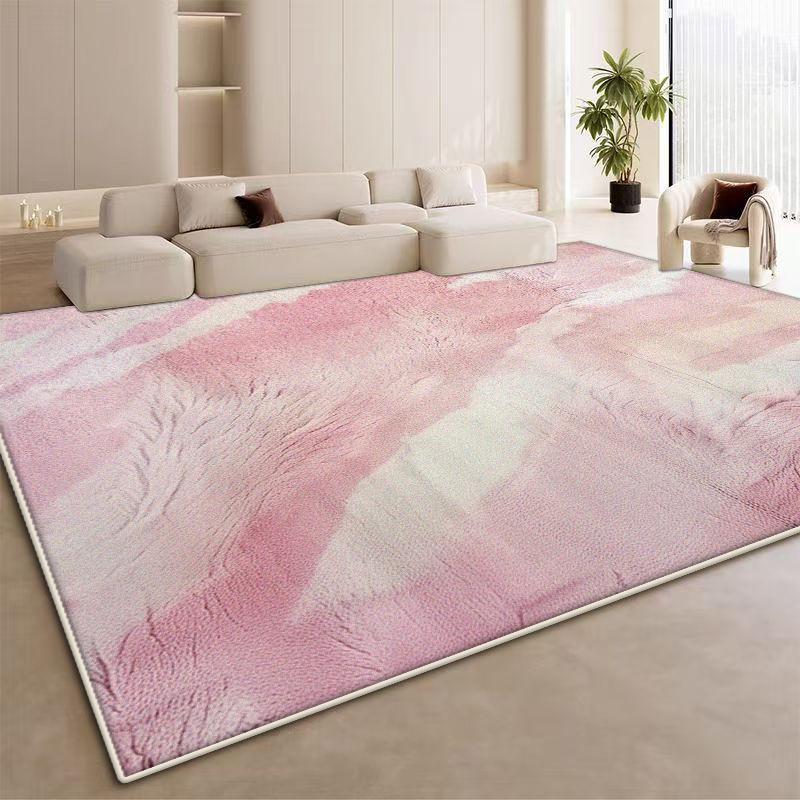 

Simple Style Gradient Live Room Rug Antiskid Girl Room Senior Decoration Carpet Big Size Cloakroom Dressing Table Mat Easy Clean 60*90cm