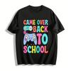 Game Over Zurück in die Schule Kinder Spielcontroller Grafik T-Shirt Reines Baumwoll-T-Shirt