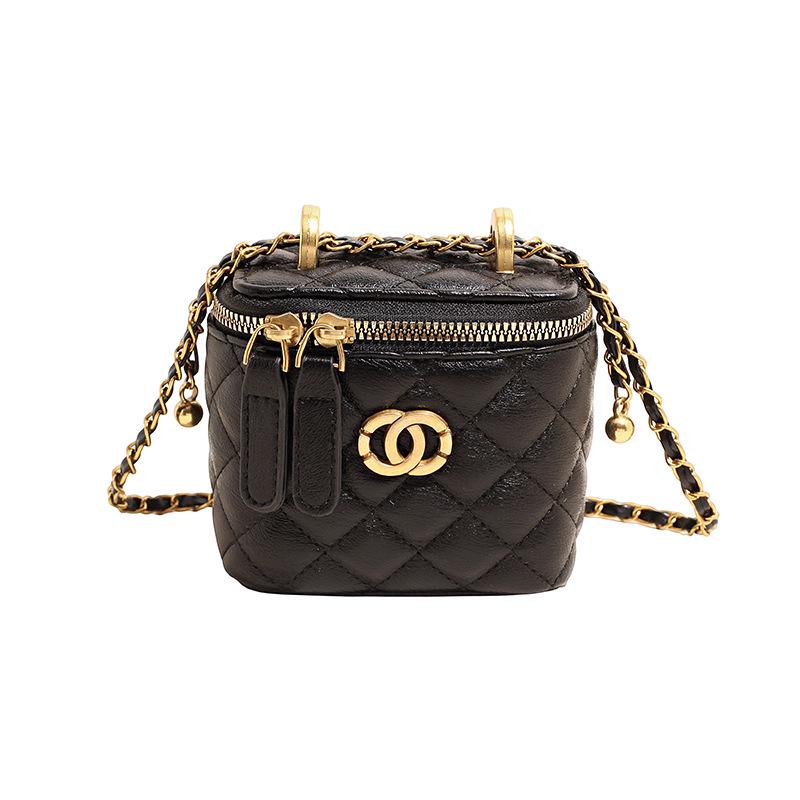 

Компактная сумка-тоут через плечо с цепочкой - Мини/Маленький квадратный дизайн, Большая вместимость, Модный новый стиль