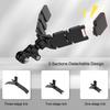 Motorcycle Helmet Chin Mount for Action Camera 3 Sections Detachable Double Sided Ddhesive 360 Degree Rotation Helmet Chin Mount