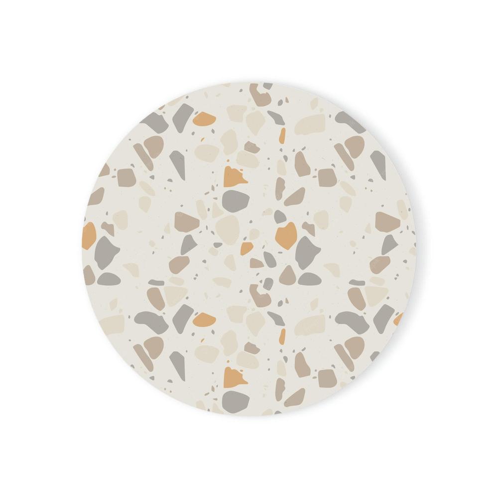 Diatomite Super Absorbent Coaster Terrazzo Design Mug/Cup Coasters for Tea or Coffee Housewarming Gift for Home and Kitchen