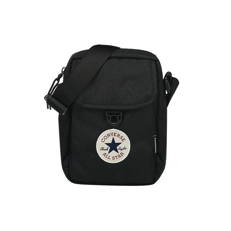 New Converse Polyester Shoulder Bag, Crossbody Bag Regular Unisex Black 10018468-A01