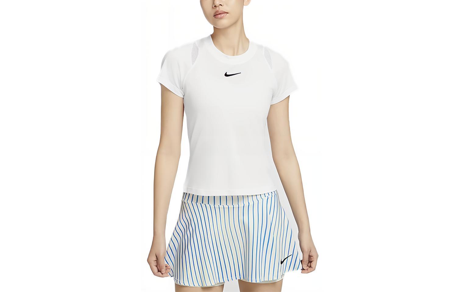 Nike Court Advantage Dri-FIT Women s Quick-Dry Short-Sleeve Tennis Top White FV0262-101 XS