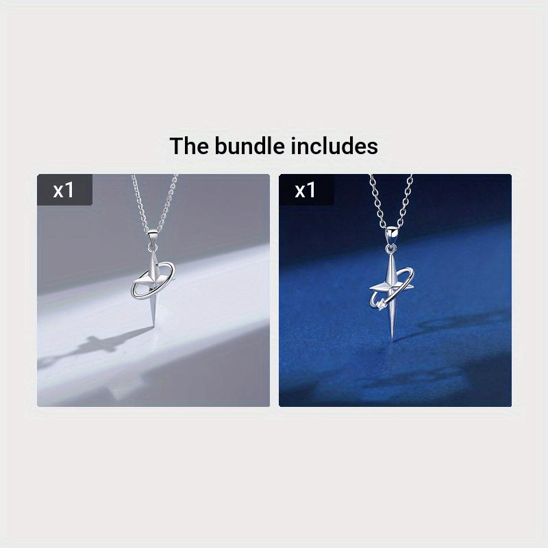 1pc Star Cross Necklace Men's Trend, Simple And Elegant Pendant Gifts For Men