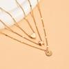 European and American new models, multi-layer stacked necklaces, simple love necklaces, pendants, star collarbone chains, women's style