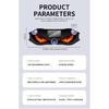 Solar Power Car Demon Eye Light Cool Flashing Warning Light Dynamic Safety Vehicle Signal Lights Car Wireless Decorative Light Neon Lights 4