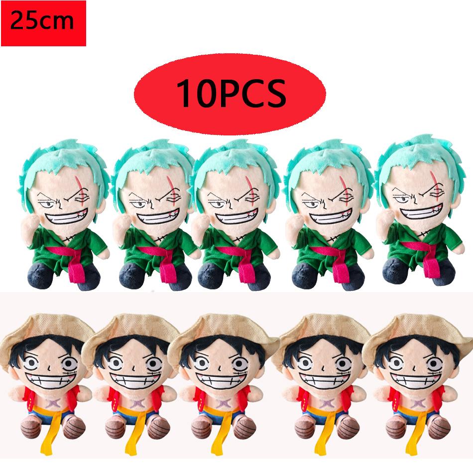 One Piece Plush Toys Monkey D Luffy Ace Law Soft Stuffed Dolls Tony Chopper Cos Sanji Sabo Buggy Birthday Gift 20cm