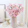 8pcs Artificial Cherry Blossom Branches - Leafless, Perfect for Home Decor & Wedding Floral Arrangements