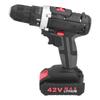 42V Cordless Electric Drill 2?Variable Speed Portable Zinc Alloy Screwdriver 350/1400rpm