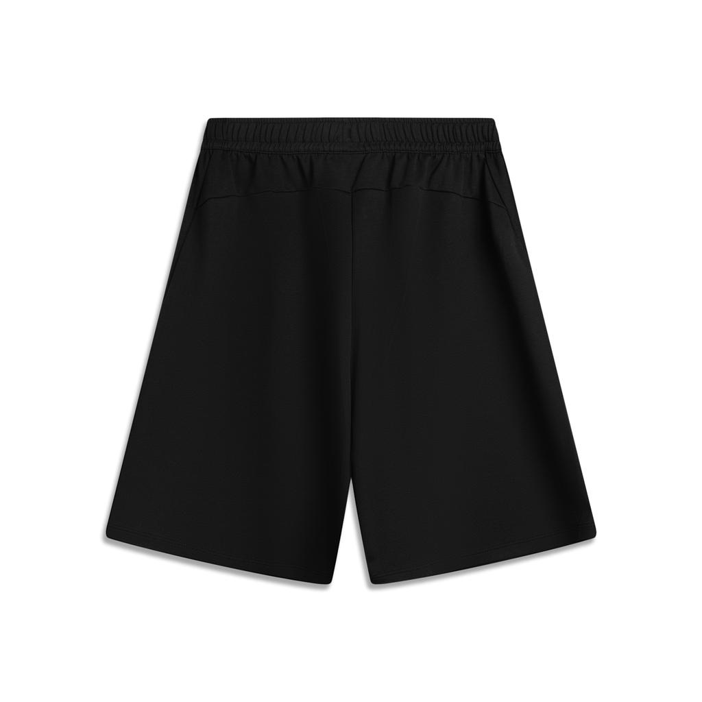 Li-Ning Glory Series Breathable Sports Fashion Versatile Brand Logo Letter Casual Shorts Men Shorts Black AKSV777-1