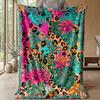 Tropical Floral Paradise 1 Theme Blanket Lightweight Warm Flannel Blanket Decorative Throw Blanket for Home Decoration
