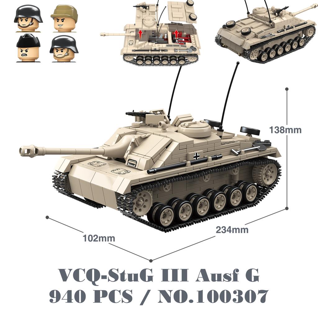 Military Tanks Stuart SdKfz251 PanzerVI Sherman US Army Quan Guan WW2 Soldier Figure Model Building Block Brick Kid Children Toy