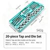 Hand Tap And Round Die Set Hardware Tools Hand Tap Wrench Tap Handle Metric Threading Tool Thread Repair Kit