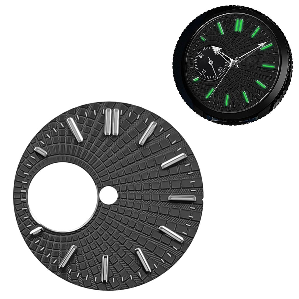 28.5mm Hollow Out Dial Fit NH38/34 Movement Green Luminous High-Quality Copper Dial Watch Modification Accessories