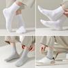 3 Pairs High Quality Casual Men's Business Socks Soft Breathable Cotton Socks Quick Drying Black White Long Sock