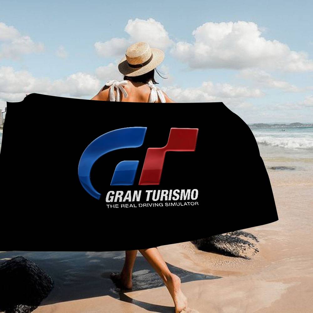 G-Gran-Turismo Bath Towel Microfiber Soft Water Absorbing Breathable For Girl Kids Decorative Cartoon Beach Towel