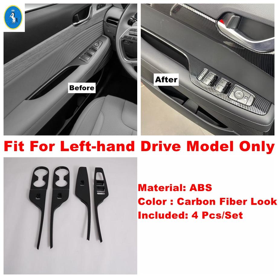 ABS Auto Dashboard Air Outlet Vent / Glass Lift / Electrical Hand Brake Lights Panel Cover Trim For Hyundai Palisade -