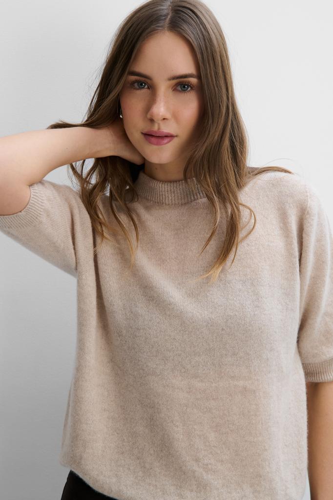 Lumi Beige Cashmere Blouse