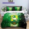 ADO Den Haag Pattern Bedding Quilt Set  Home Decoration  Gift (1 * Duvet Cover + 2 * Pillowcase  Without Core)
