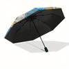 Mickey Mouse,Cartoon Automatic Umbrella - Tri-fold Portable Umbrella, Best Holiday Gift for Men and Women, Durable Iron Frame, Playful Desig