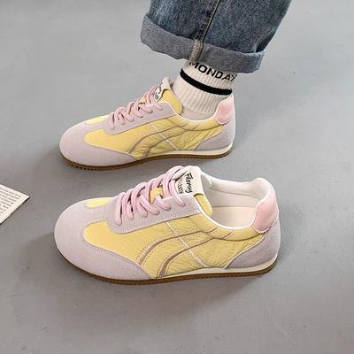 2025 Spring New Ugly Cute Big Head German Training Shoes Women's Versatile Color Matching Breathable Board Shoes Lightweight Soft Sole Forrest Gump S