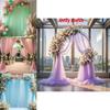 Outdoor Wedding Decor Fabric Bridal Arch Backdrop With Polyester Tulle For Party Event